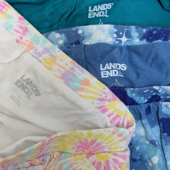 Lands' End Girls Large Unicorn Tie Dye Ruffle Skort Bundle - Picture 2 of 6